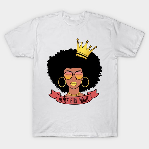 Black Girl Magic For Women Girls Black History Month Gift T-Shirt by HCMGift